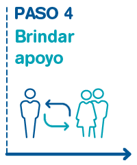 Paso 4: Brindar apoyo